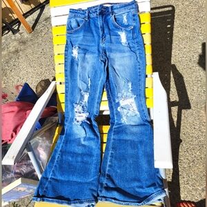 Size 3 almost famous high waisted flare jeans